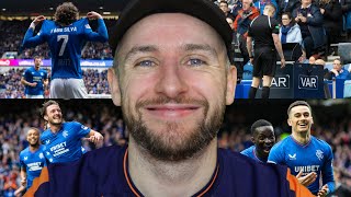 RANGERS 4 KILMARNOCK 1 REACTION VARMANIARED CARD MISSED PENALTY WORLDIE amp BEN DAVIES [upl. by Eirellam]