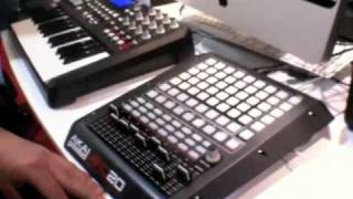 AKAI APC20 Compact Ableton LIVE Controller  NAMM 2010 [upl. by Sillad]