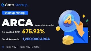 Claim Free 200 ARCA Token To Your Wallet  Gateio Startup Mining Campaign Airdrop [upl. by Godart941]