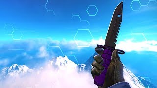 CSGO  StatTrak™ Штыкнож M9  Ультрафиолет gameplay  StatTrak™ M9 Bayonet  Ultraviolet showcase [upl. by Issie]