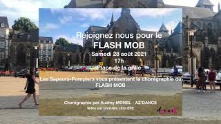 Chorégraphie flashmob pompiers de st brieuc [upl. by Ylrebnik]