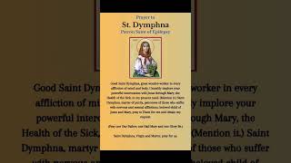 St Dymphna Pray for us 🕊👏🌸 [upl. by Dobson]