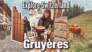 Exploring Switzerland  a day in Gruyeres cheese factory Cailler chocolate factory amp thermal bath [upl. by Enyallij]