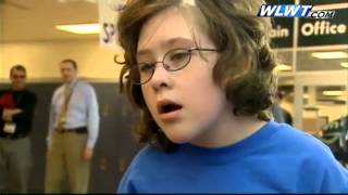 High school students attempt lip dub record to raise awareness [upl. by Lyndel]