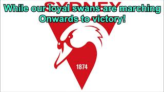 Sydney Swans club song 2021 updated version Lyrics  Jack Vid [upl. by Natanoy]