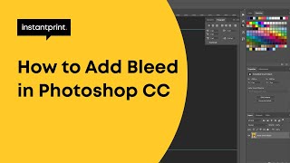 How to Add Bleed in Photoshop Setting Up Bleed Area for Printing  instantprint [upl. by Cenac702]