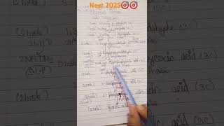 Glycolysis process in biology important in neet exam neet2025biology 🎯🎯❤️😊💯💯💯💯 [upl. by Rosemare]