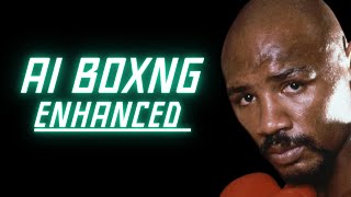 Marvin Hagler vs Tommy Hearns AI Enhanced Full Fight 1985 [upl. by Benkley]