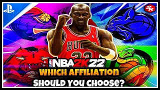 NBA 2K22  WHICH AFFILIATION IS THE BEST TO JOIN ❗ WATCH THIS BEFORE YOU CHOOSE ❗ NEXT GEN 🔴 🔴 [upl. by Jet]