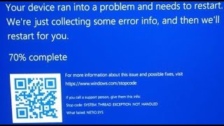 Fix NETIOSYS bsod blue screen error in Windows 11 [upl. by Nonnair]