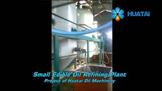 Small edible oil refining plantcooking oil refining machine for soybean oil peanut oiletc [upl. by Estel]