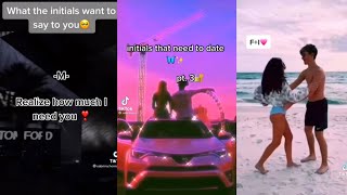 Initials TikTok Compilation  Soulmate initials  TikTok Compilation  🤍❤️🤍 [upl. by Artim]