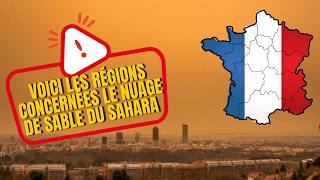 Arrivée d’un nuage de sable du Sahara sur la France  voici les régions concernées [upl. by Lane]