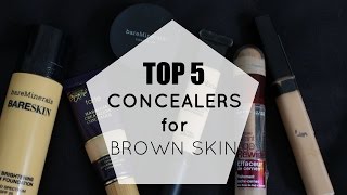 TOP 5 CONCEALERS for Brown Indian Skin  SWATCHES amp REVIEW  Dark Circles [upl. by Morven868]