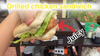 Juicy grilled chicken sandwich [upl. by Zilef]