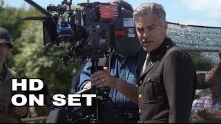 The Monuments Men Behind the Scenes Part 1 of 2 Broll George Clooney Matt Damon  ScreenSlam [upl. by Elinore]