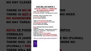 EL USO DEL NO EN INGLES PART 3 [upl. by Mccomb209]