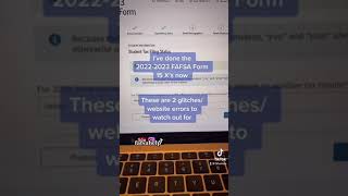 20222023 FAFSA WEBSITE ERRORS [upl. by Aseuqram]