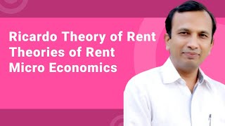 Ricardo Theory of Rent  Theories of Rent  Ricardo theory of rent in hindi [upl. by Elatsyrc]