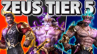 ZEUS SKIN TIER 5 para SMITE 1 y 2 INGAME [upl. by Enelrac]