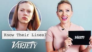 Does Scarlett Johansson Know Her Lines From Her Most Famous Films [upl. by Akehs]