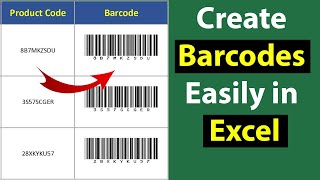 How to Create Barcodes in Excel That Work The Simple Way [upl. by Adyam]