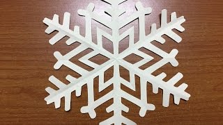 How to make Origami Christmas Snowflake  Paper Craft Snowflake [upl. by Ydnim]