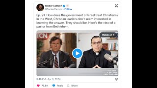 Tucker Carlson slams ProIsrael Christians [upl. by Horatius]