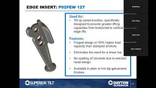 Superior Tilt Overview  Webinar Training by Dayton Superior [upl. by Ramalahs889]