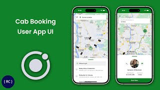 Online Cab Booking User App in Ionic App UI  Uber Clone Ionic  Ola Clone [upl. by Crutcher]