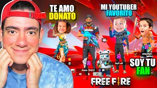 EMPAREJE CON 3 SUSCRIPTORES y ME AYUDARON a SUBIR a DIAMANTE 3 en FREE FIRE   TheDonato [upl. by Adlitam]