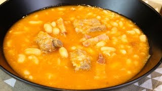 Alubias con panceta y costillas en Thermomix SÚPER BUENAS [upl. by Tadeo]