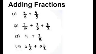 How to Add Fractions  Fraction Addition  Adding Fractions  Learn Addition of Fractions [upl. by Leah]