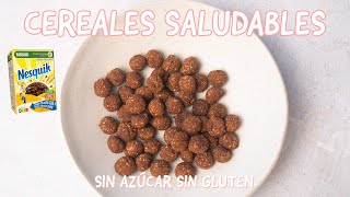 CEREALES DE CHOCOLATE  CEREALES NESQUIK CASEROS VEGANOS SIN GLUTEN SIN AZÚCAR [upl. by Yentterb]