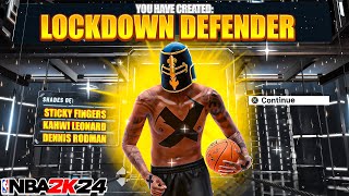 1 BEST LOCKDOWN BUILD in NBA 2K24 TOXIC LOCK GUARDS 15 EASILY BEST SETTINGS amp JUMPSHOT [upl. by Dilisio948]