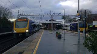 THREE TRAIN CROSSOVER Wilmslow Station [upl. by Elsbeth77]