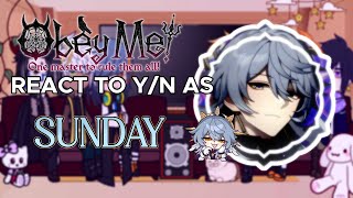 Obey me BROTHERS react to YN as Sunday  Obey Me x Honkai Star Rail [upl. by Filipe]