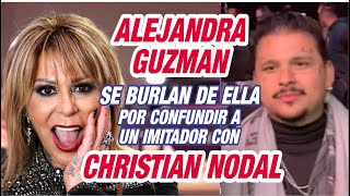 Alejandra Guzman Causa Burlas por confundir a Christian Nodal con un Imitador en su Concierto [upl. by Vanthe67]