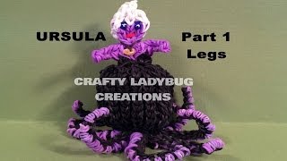 Rainbow Loom URSULAOCTOPUSPart 1 Advanced Tutorial by Crafty Ladybug [upl. by Smiley746]