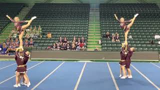 Williamstown High School  A  WVSSAC State Cheerleading Championship 2022 [upl. by Ahsemik]