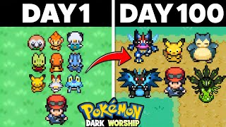 I Played 100 Days in Pokemon Dark Worship BEST POKEMON ROM HACKS [upl. by Kelson]