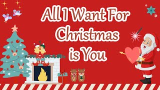 All I Want For Christmas is You  Christmas Song Lyric Video  Mariah Carey [upl. by Anir]