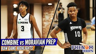 HIGHLIGHTS BJ Freeman Looked UNGUARDABLE For Moravian Prep as They Take Down Combine Academy [upl. by Mulloy]