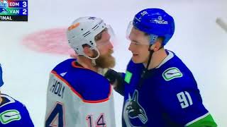 Edmonton Oilers  Vancouver Canucks Traditional Handshake Line [upl. by Alguire]