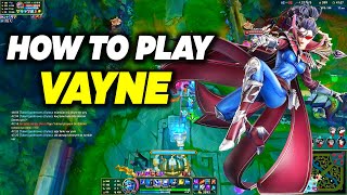 How To Play VAYNE  Vayne Bot Lane Gameplay  Adc Vayne Guide [upl. by Atteugram]