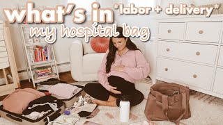 what’s in my hospital bag 2022  labor and delivery bag [upl. by Ail]