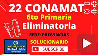 CONAMAT ELIMINATORIA 2019  6TO PRIM  PROVINCIA [upl. by Shewchuk]