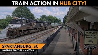 Spartanburg South Carolina USA  Virtual Railfan LIVE [upl. by Kiele]