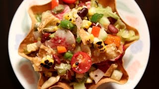 Mexican Style Salad  Healthy Salad Recipe  Ruchis Kitchen [upl. by Ahsekat]