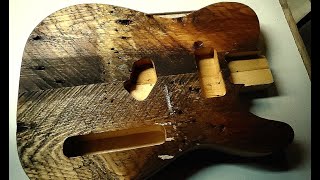 Turning 150 year old wood into GORGEOUS guitar body Part 2 [upl. by Margit]